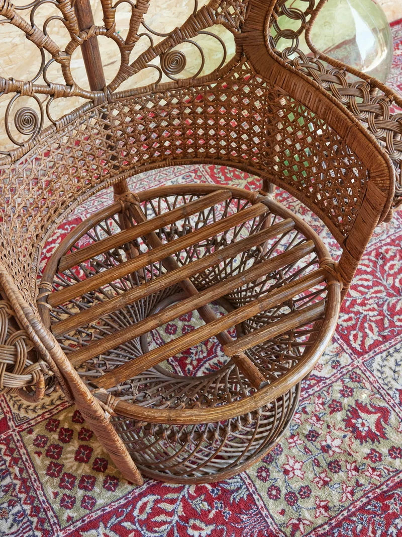 Emmanuel, le fauteuil en osier N°19