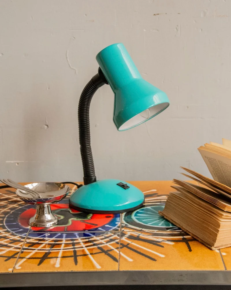 Julia, la lampe industrielle bleu ciel N°911