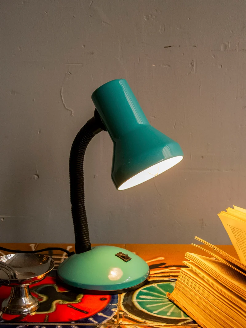 Julia, la lampe industrielle bleu ciel N°911