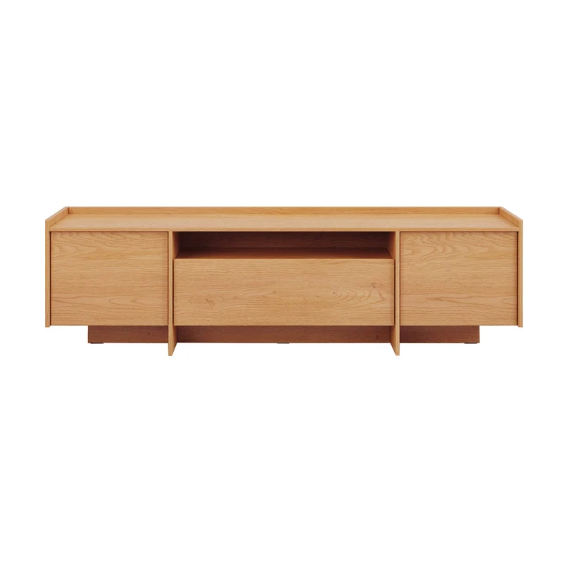 Meuble TV 3 portes 200 cm Japandi Bois