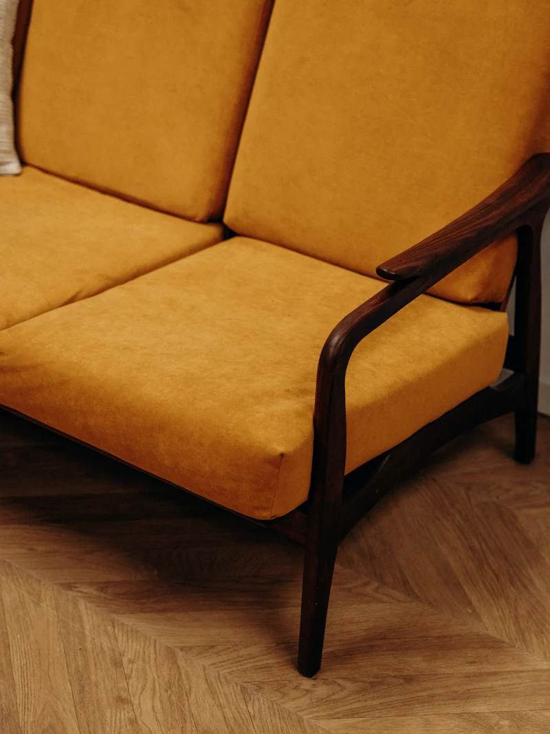 Clara, la banquette jaune moutarde day bed N°141