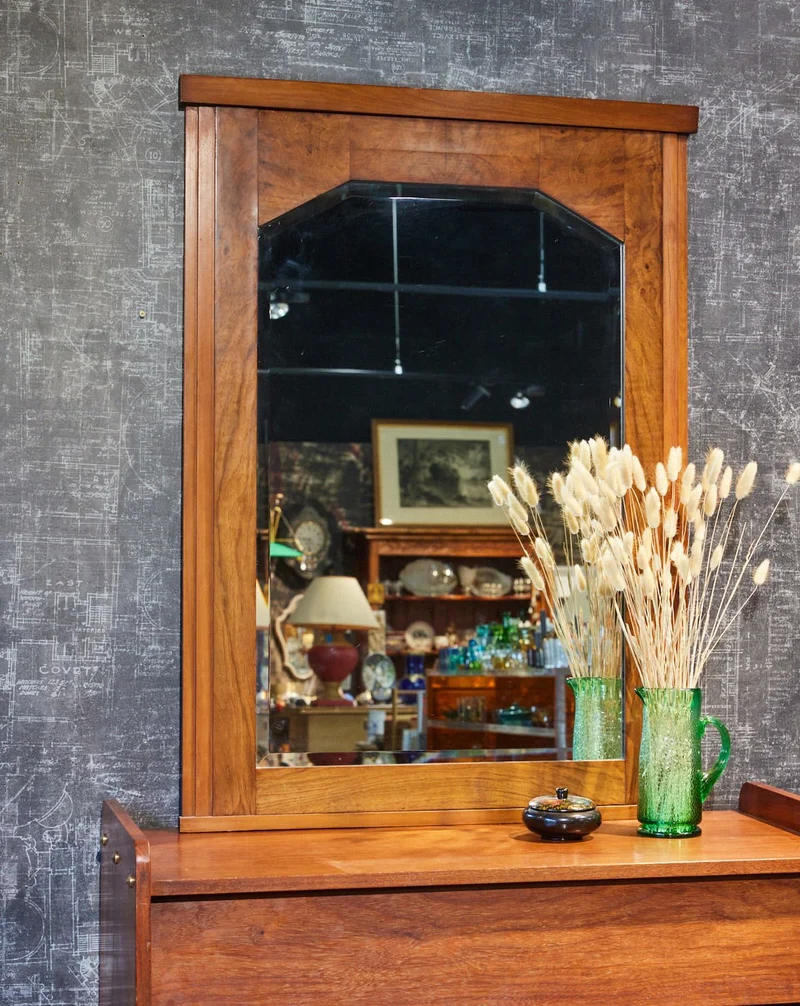 Georges, le miroir Art déco en bois N°1227
