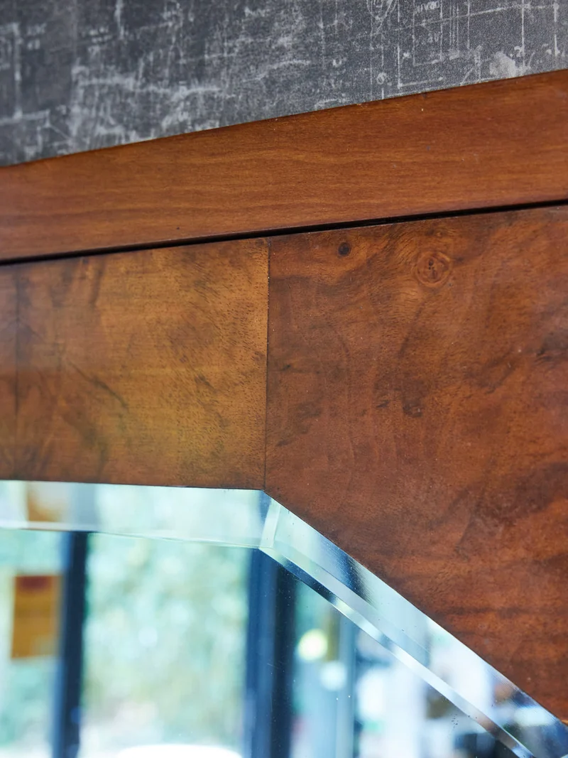 Georges, le miroir Art déco en bois N°1227