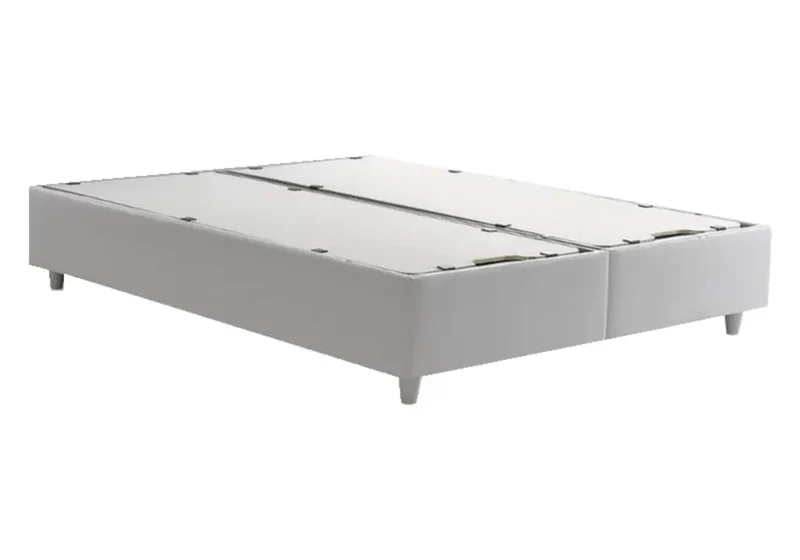 Sommier lit coffre rangement blanc SMART
