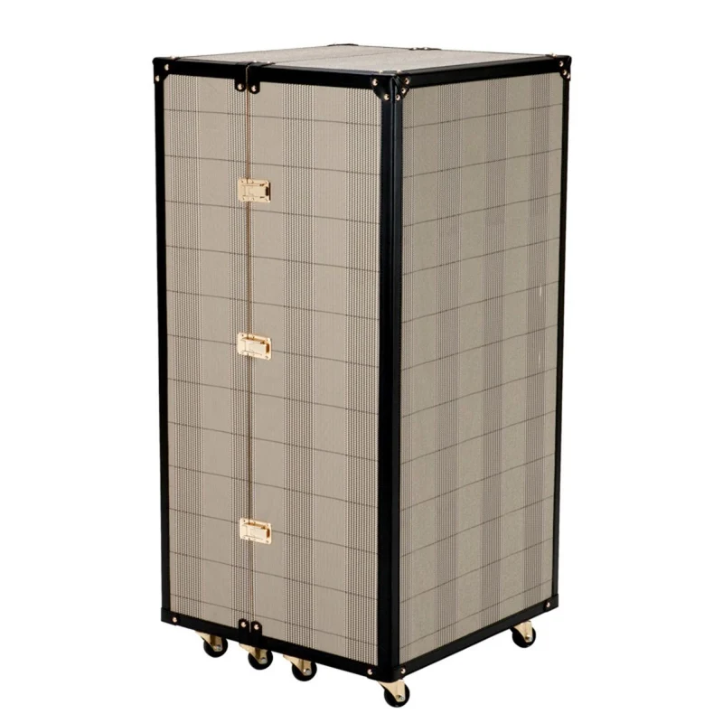 Eichholtz Bar Cabinet Martini Bianco 59 x 59 x H. 122,5 cm - Barschrank im Koffer Design auf Rollen