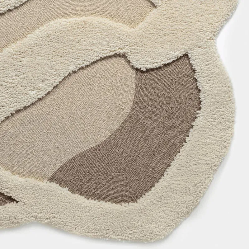 Casa Padrino Luxus Wandteppich Beige / Taupe 150 cm - Wanddeko Accessoires