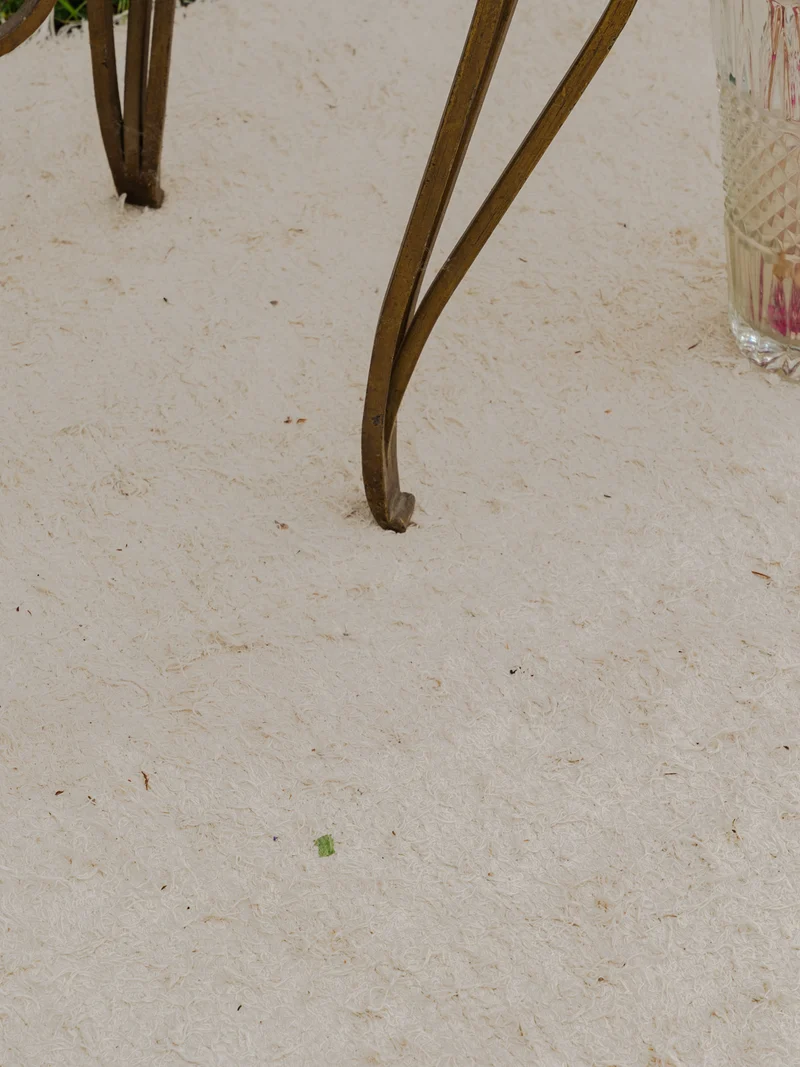 Francine, la table d'appoint en verre et fer N°975