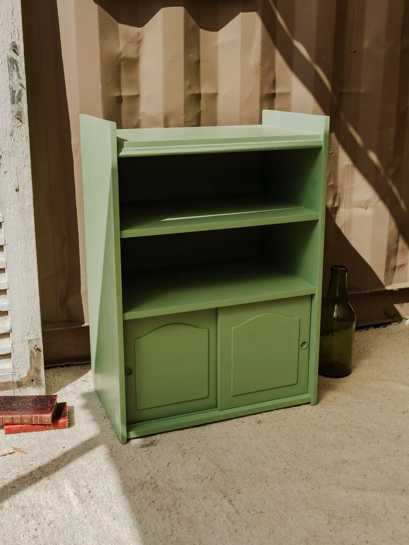 Gaëlle, l'étagère en bois vert N°879