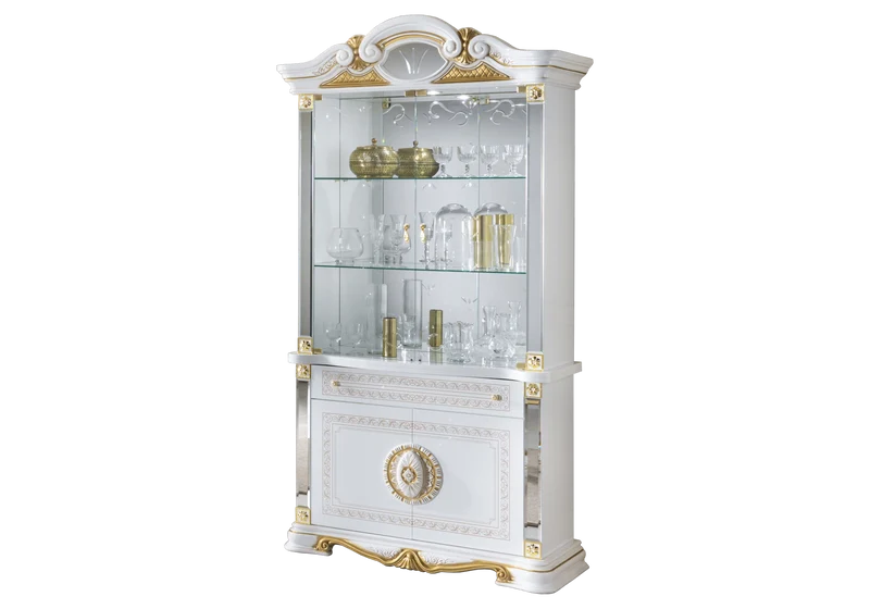 Ensemble meubles de salon baroque blanc doré - NOBILE