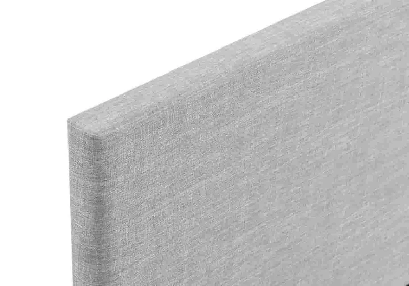 Lit double tissu gris - Soft