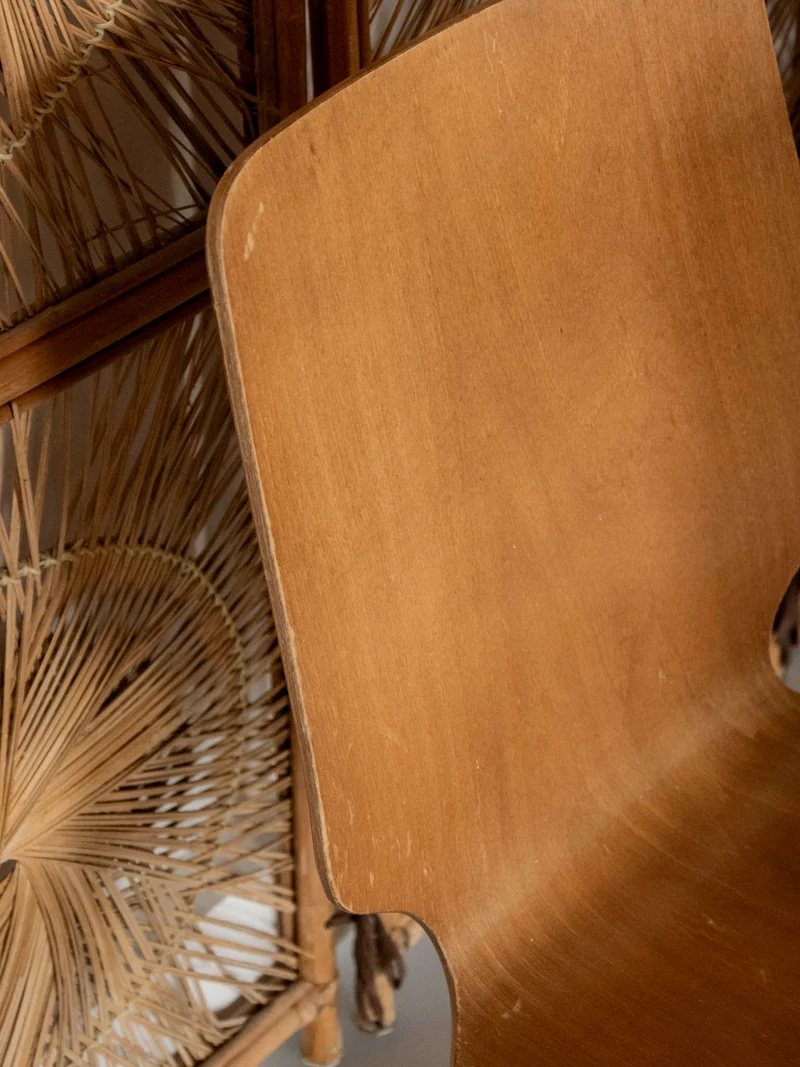 Alma, le lot de 6 chaises en bois ancien N°1543