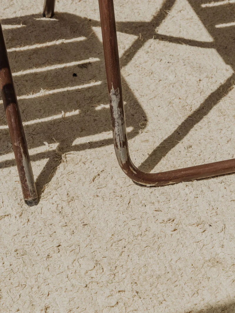 Alma, le lot de 4 chaises en métal marron N°1574
