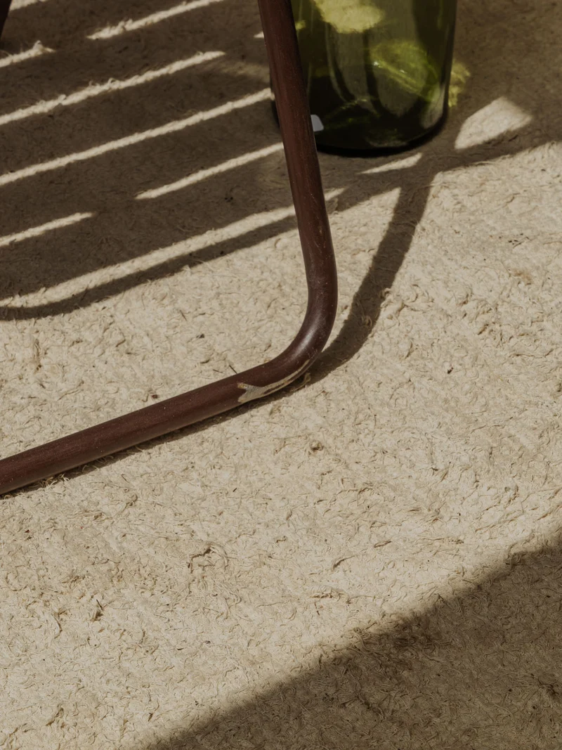 Alma, le lot de 4 chaises en métal marron N°1574