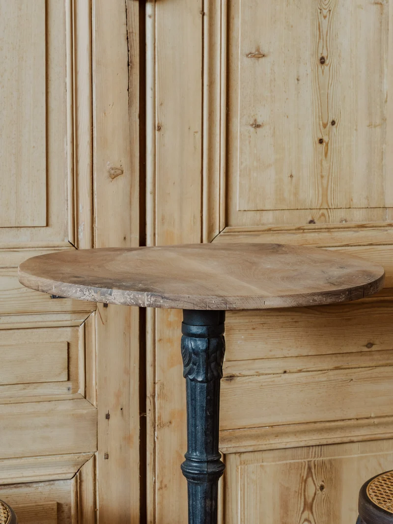 Denise, la table à manger bistro en bois N°1172
