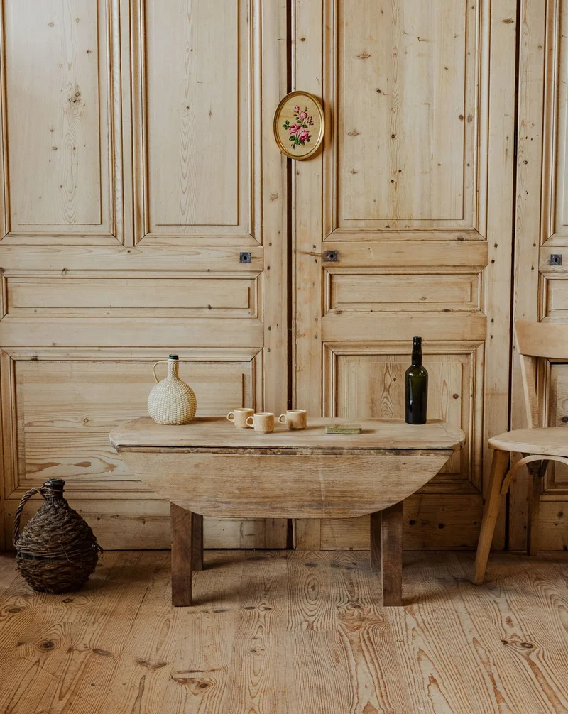 Léonie, la table basse rustique en bois N°961