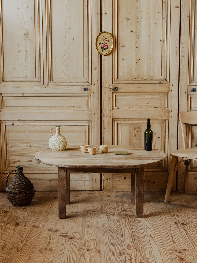 Léonie, la table basse rustique en bois N°961