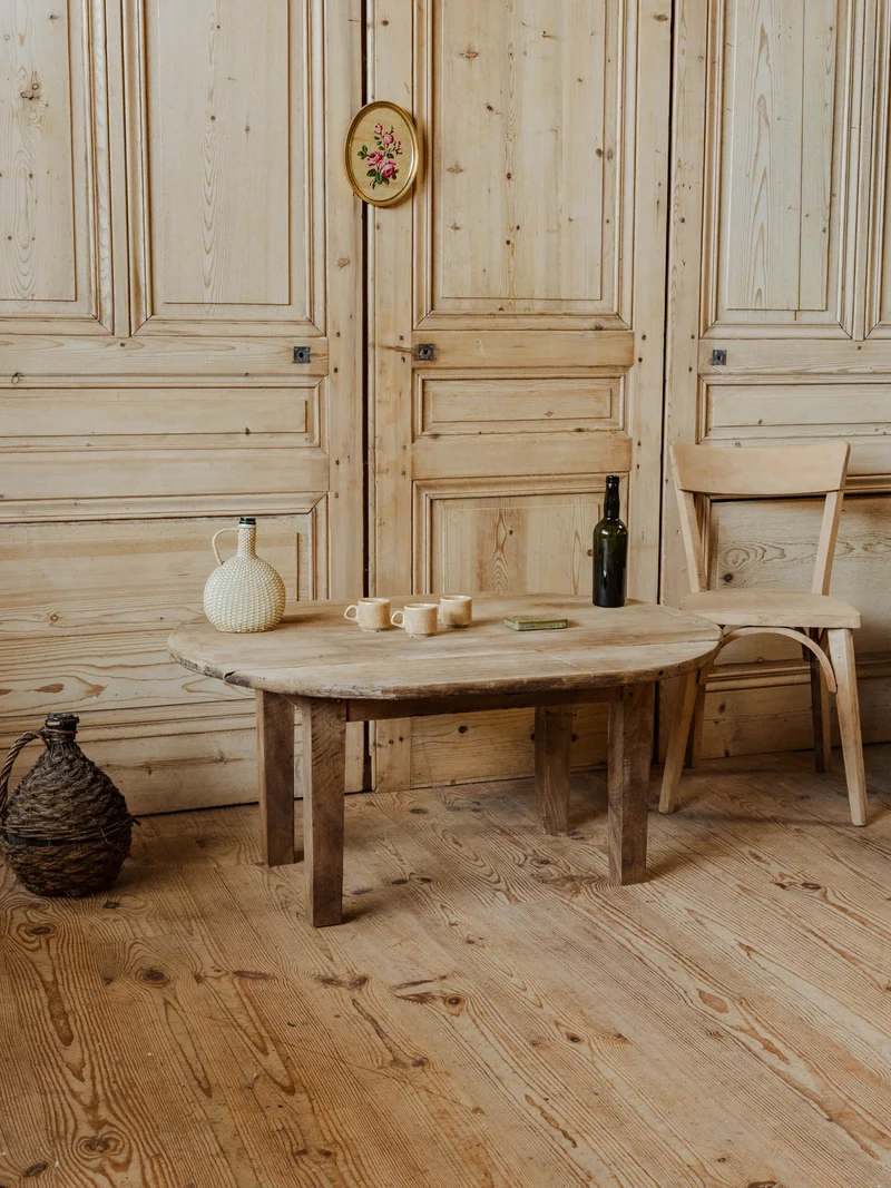 Léonie, la table basse rustique en bois N°961