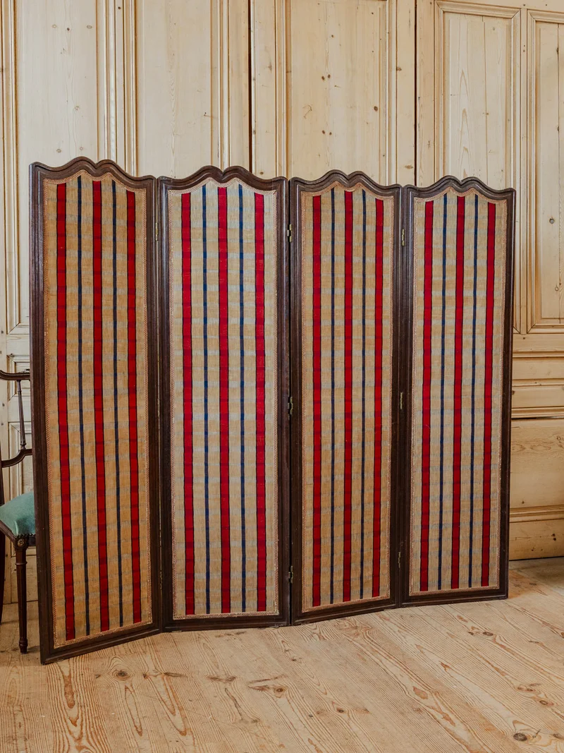 Félix, le paravent en bois et tissu à motifs N°40