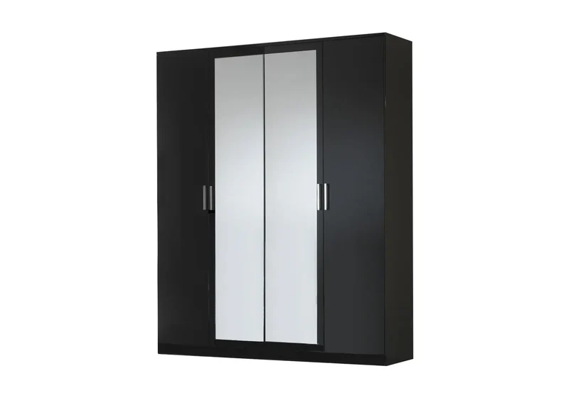 Chambre complète laquée noir LUIS