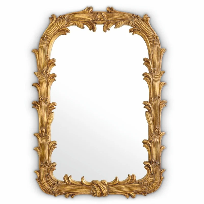 Casa Padrino Luxus Barock Mahagoni Spiegel Antik Gold H. 129 cm - Barock Möbel