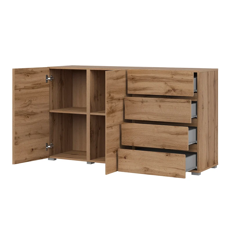 Buffet 2 portes 4 tiroirs Maxis Bois