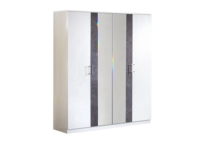 Chambre complète marbre gris capitonnée – CRISTAL