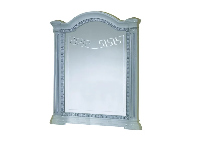 Chambre complète laquée blanc argent ROBBY