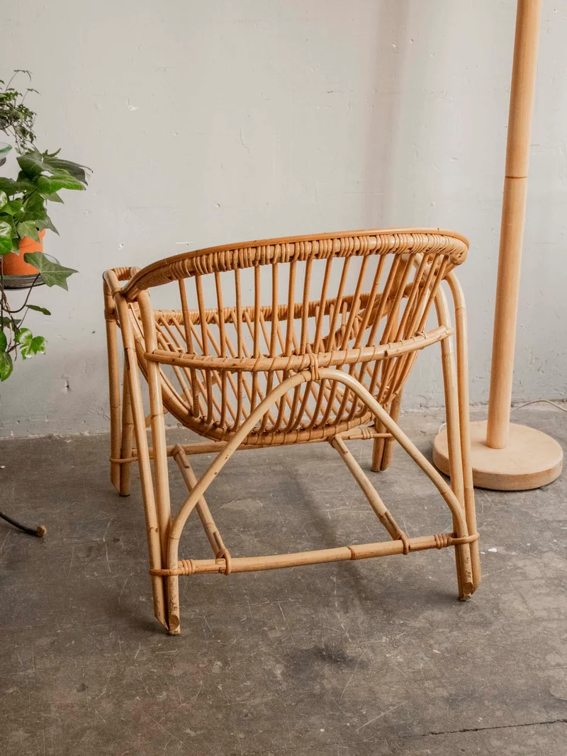 Ernest, le fauteuil en rotin au style bohème N°947