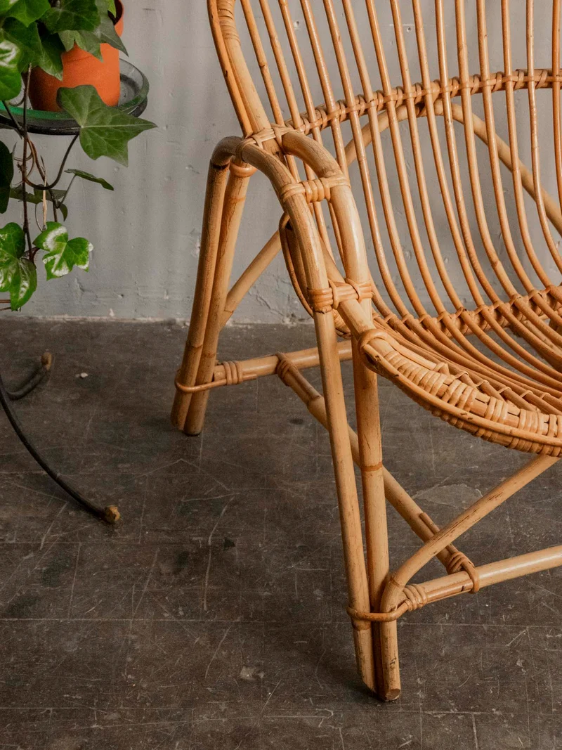 Ernest, le fauteuil en rotin au style bohème N°947
