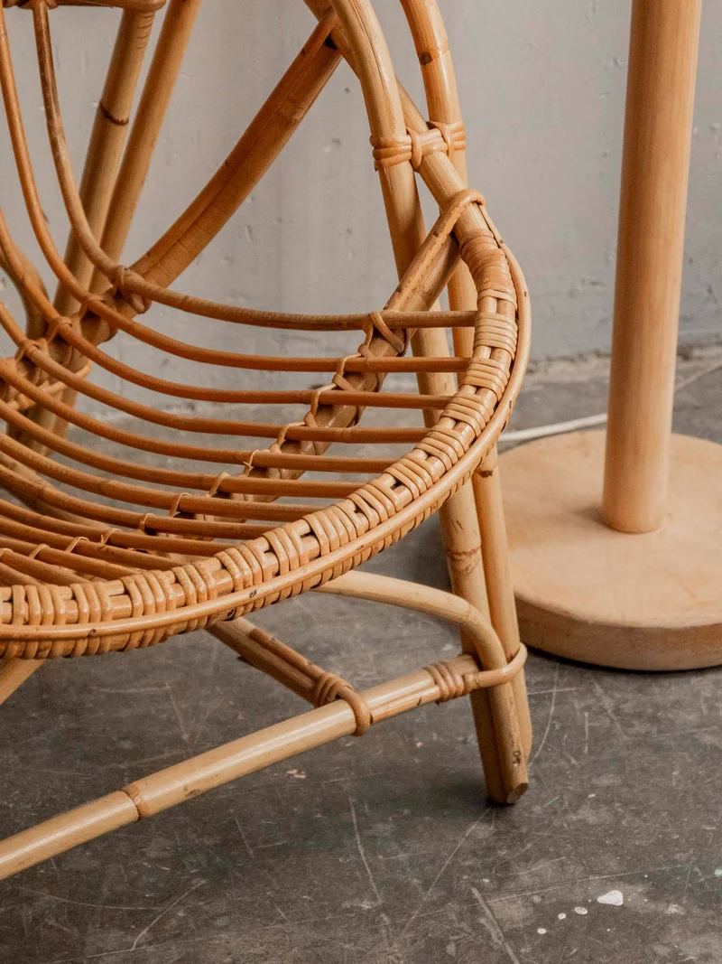 Ernest, le fauteuil en rotin au style bohème N°947