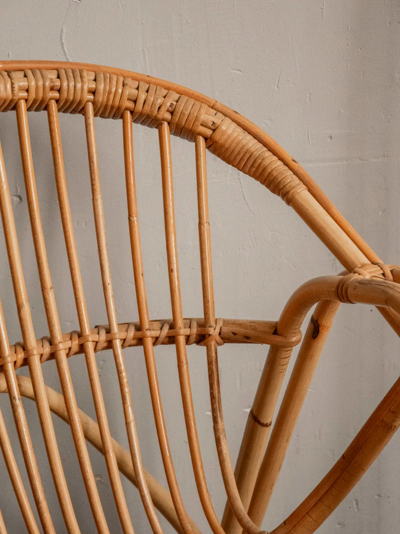 Ernest, le fauteuil en rotin au style bohème N°947