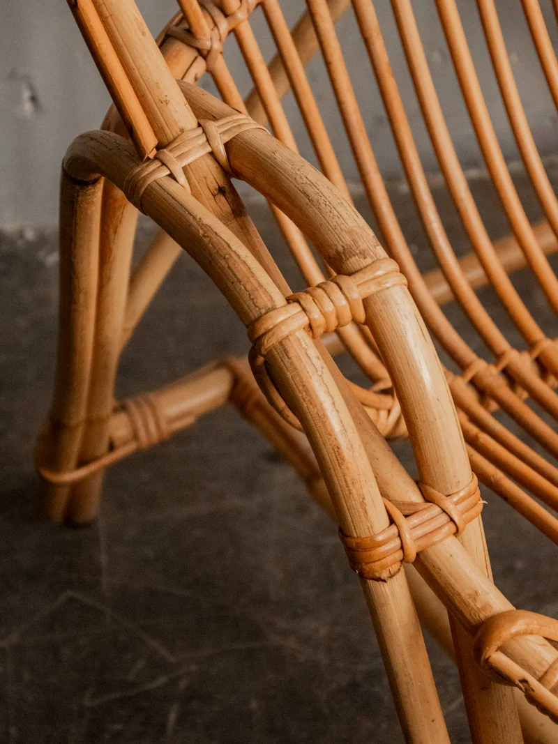 Ernest, le fauteuil en rotin au style bohème N°947