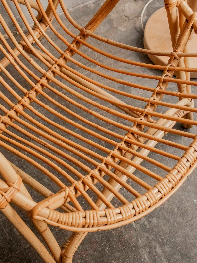 Ernest, le fauteuil en rotin au style bohème N°947