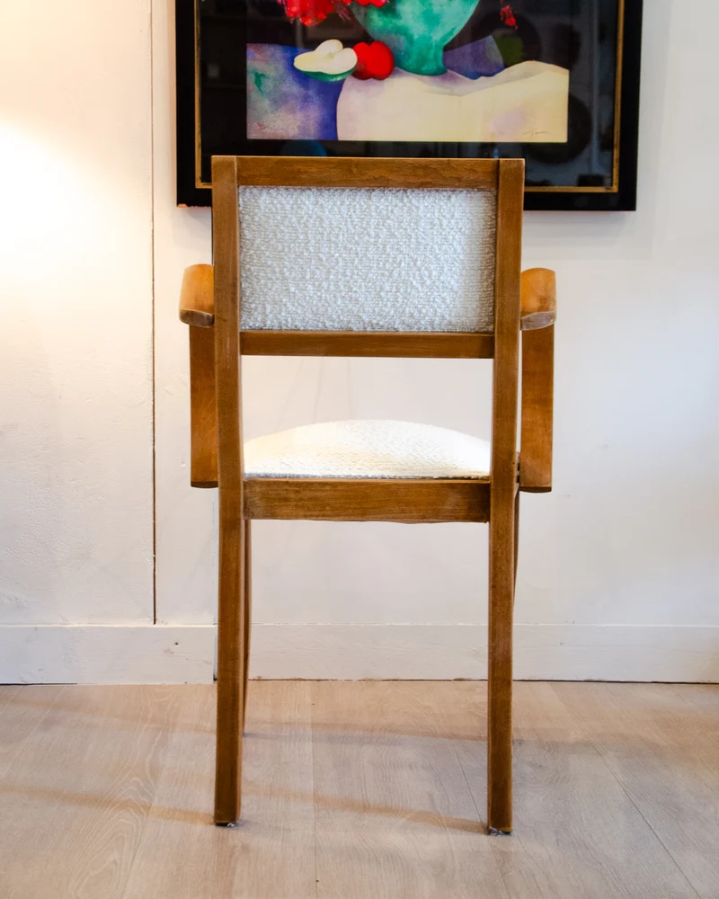 Ernest, la paire de fauteuils en hêtre N°952