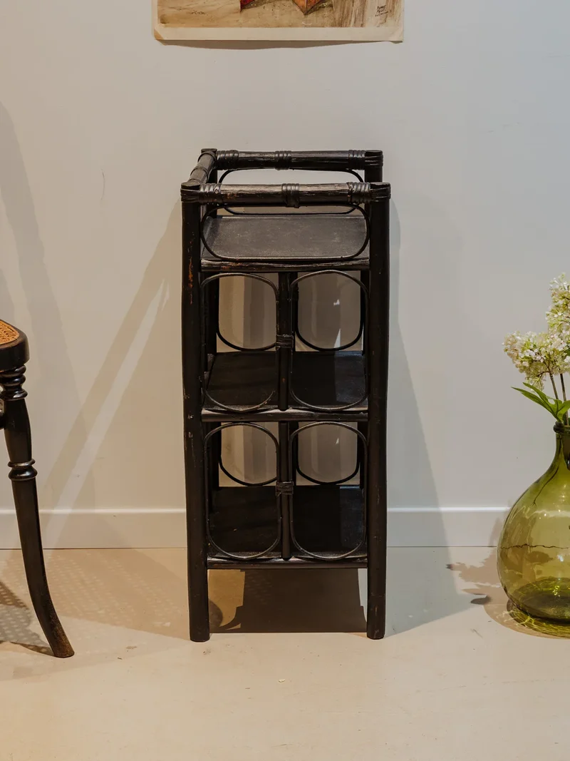 Gaëlle, l'étagère en rotin noir N°866