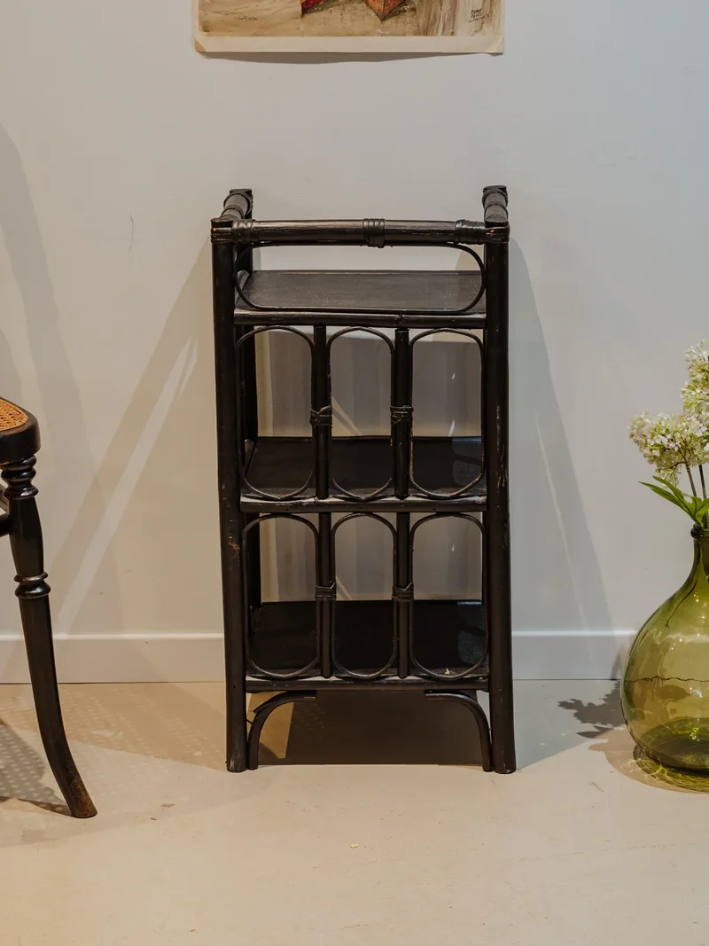 Gaëlle, l'étagère en rotin noir N°866