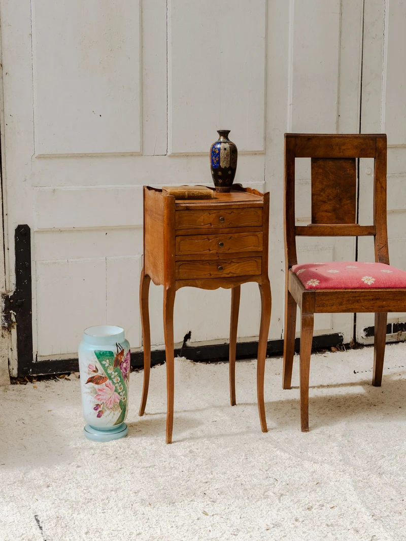 Odile, la table de chevet en bois N°1360