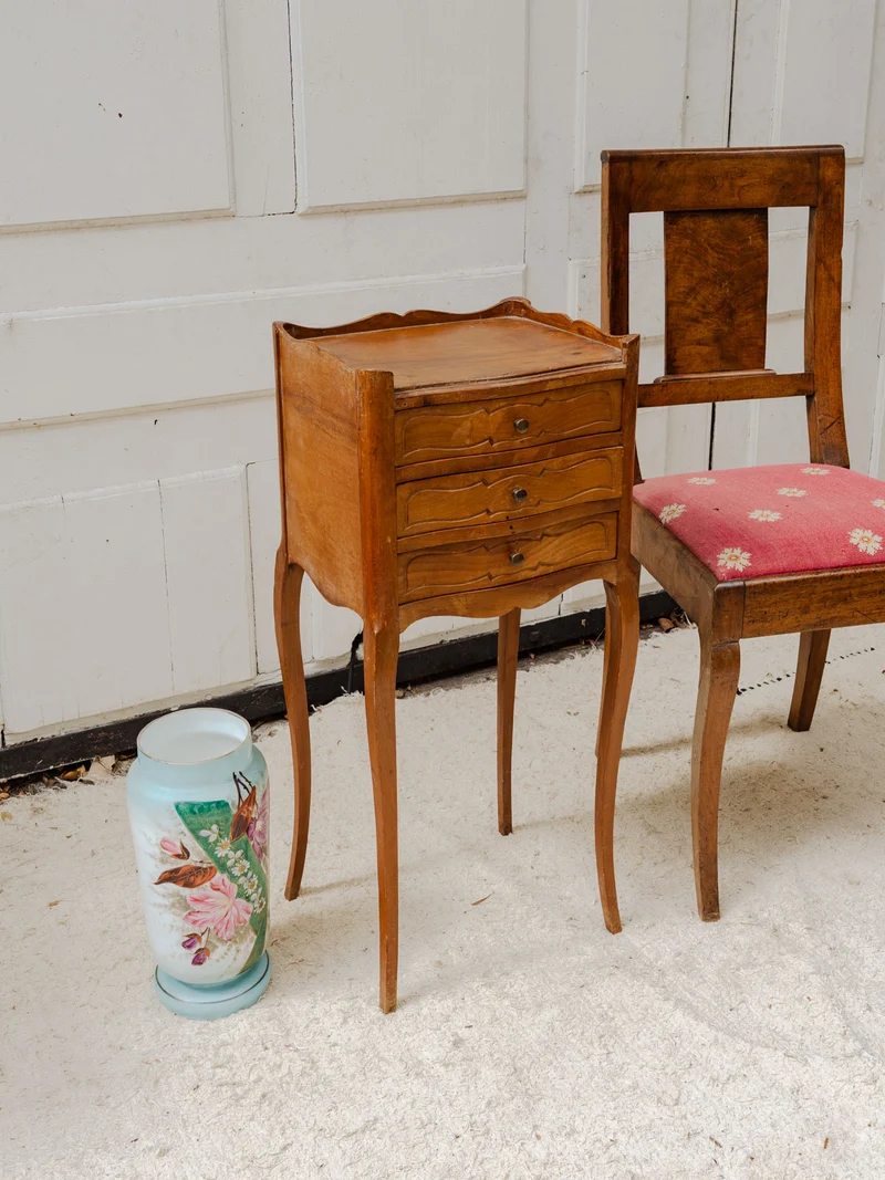 Odile, la table de chevet en bois N°1360