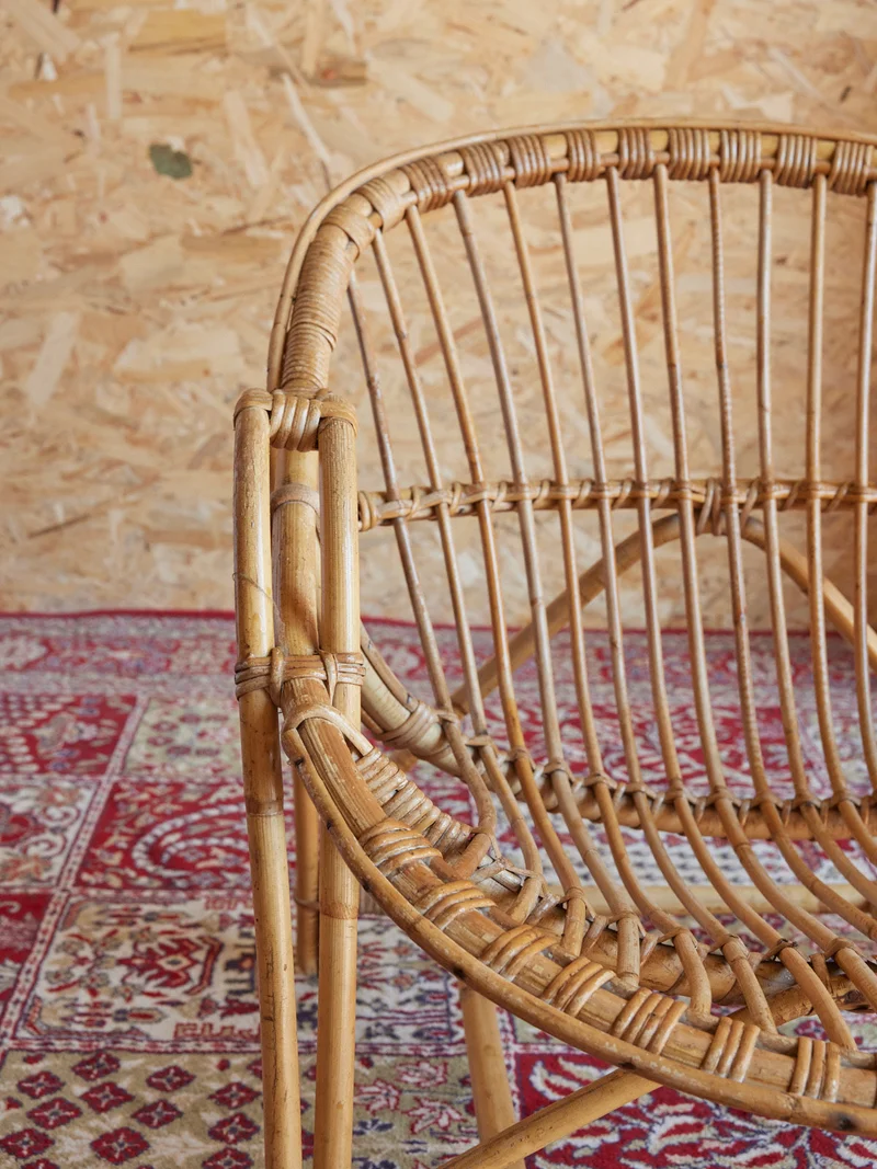 Ernest, le fauteuil en osier N°964