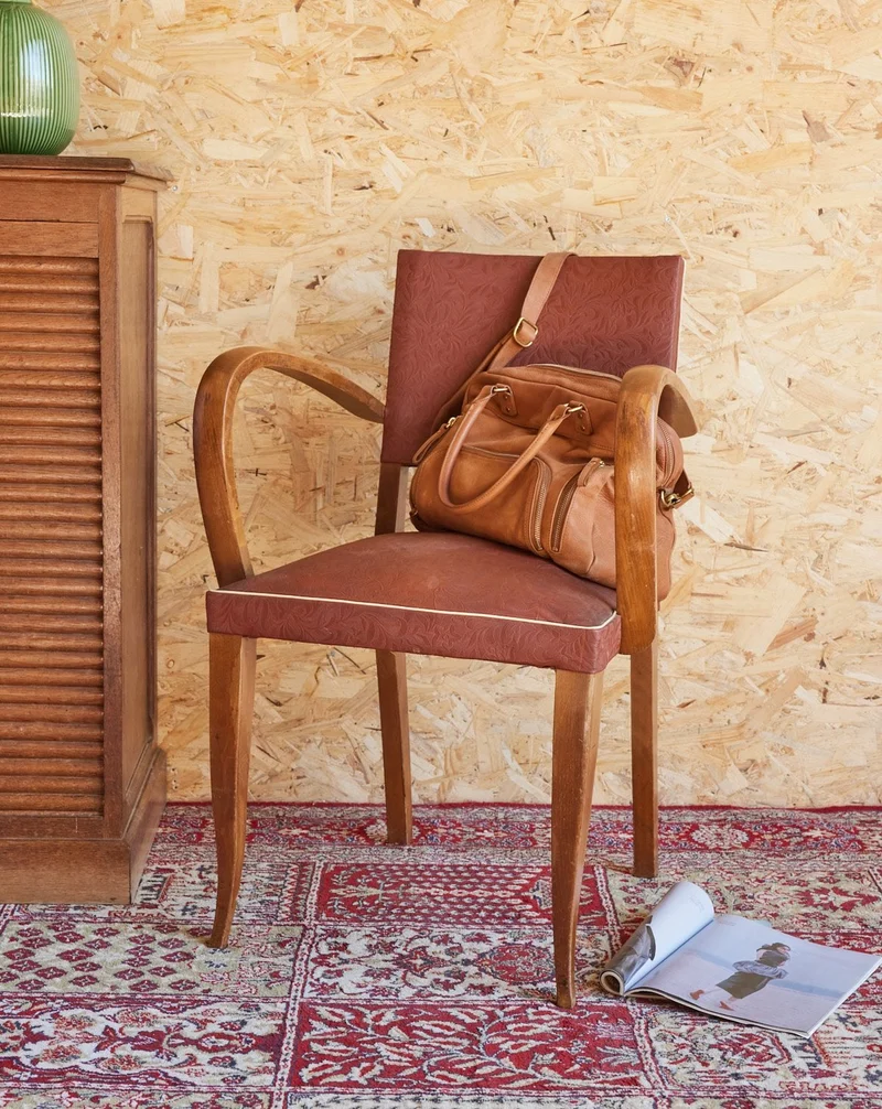 Ernest, le fauteuil bridge en skaï N°962