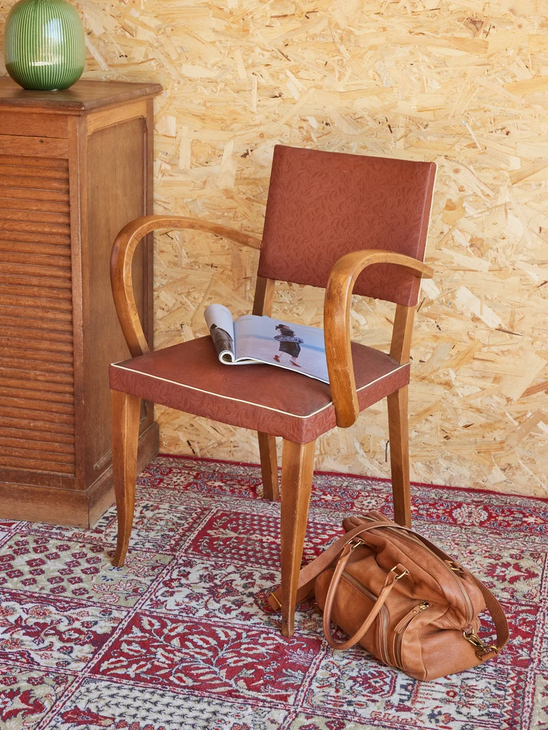 Ernest, le fauteuil bridge en skaï N°962