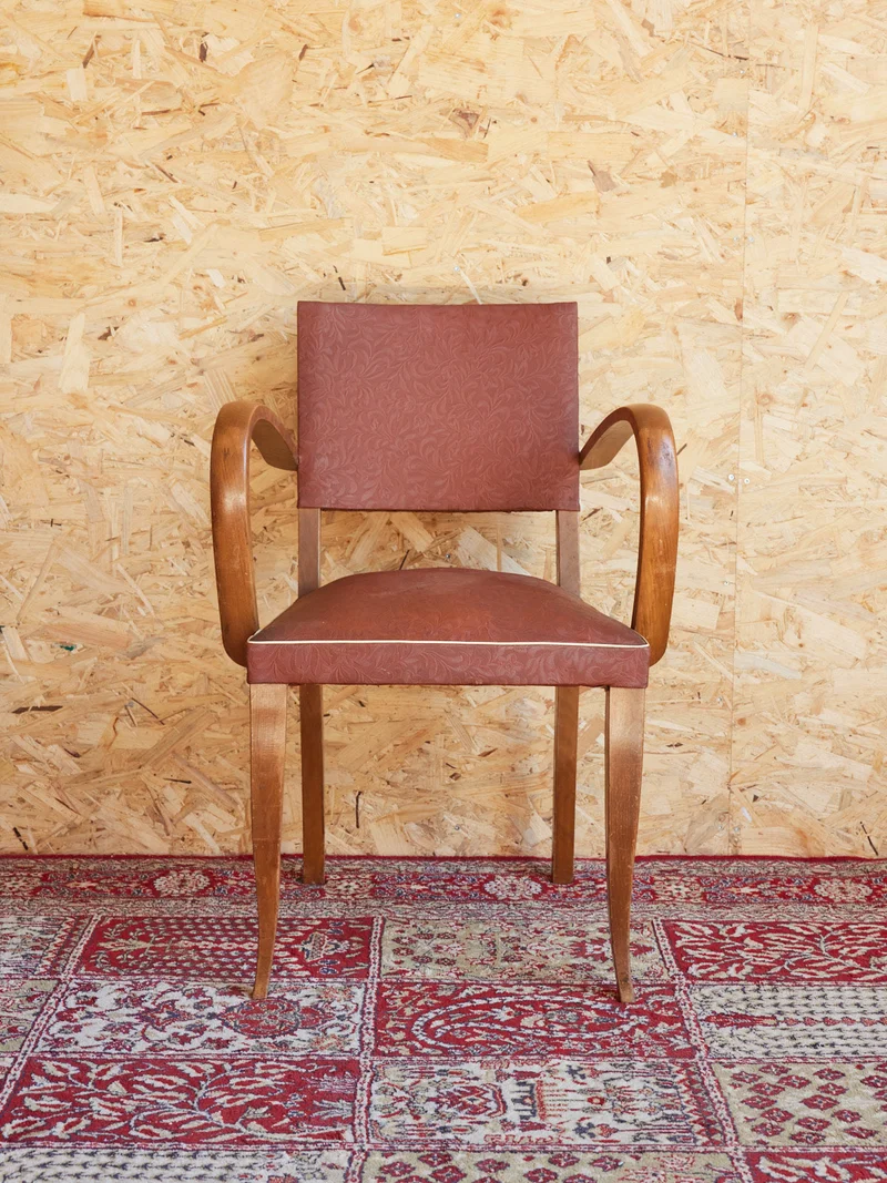 Ernest, le fauteuil bridge en skaï N°962