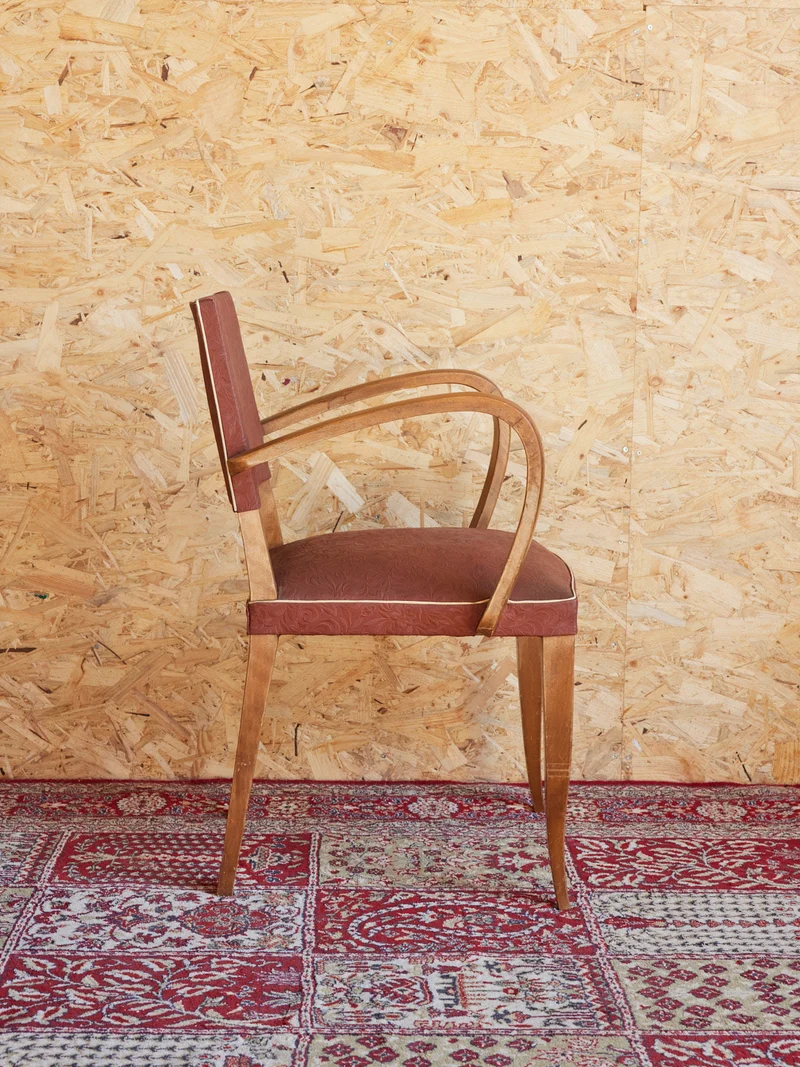 Ernest, le fauteuil bridge en skaï N°962
