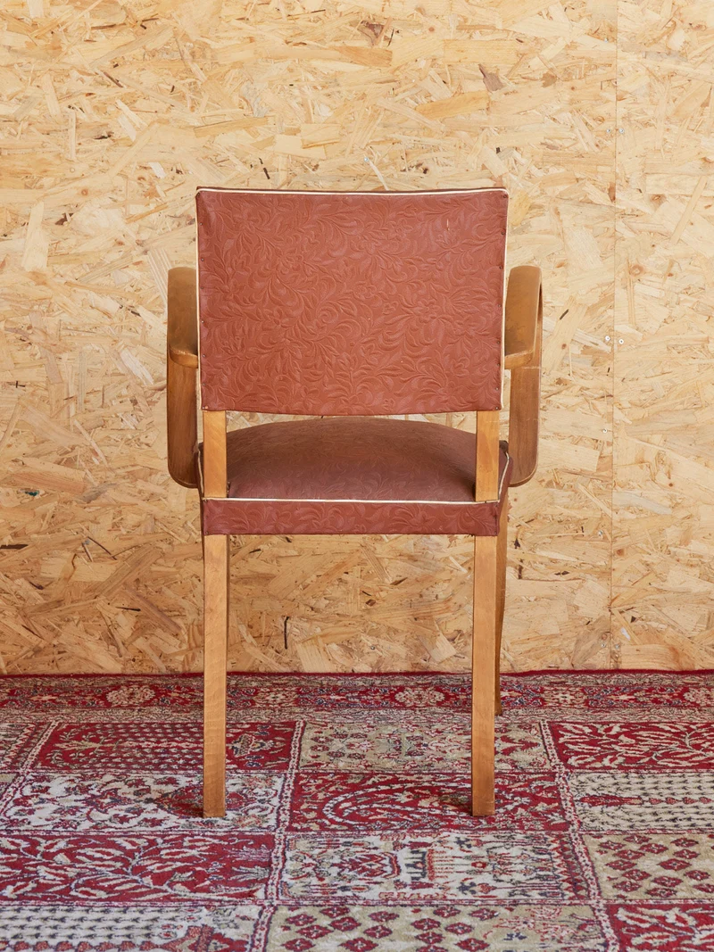 Ernest, le fauteuil bridge en skaï N°962