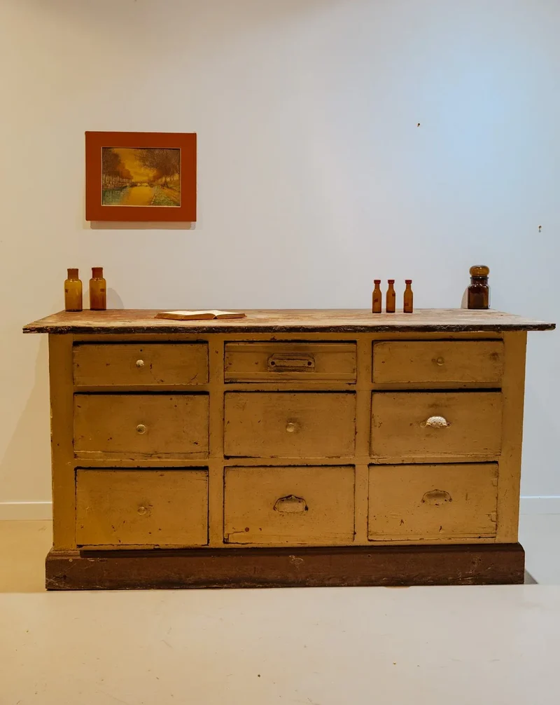 Fernand, le meuble de métier en bois beige N°339