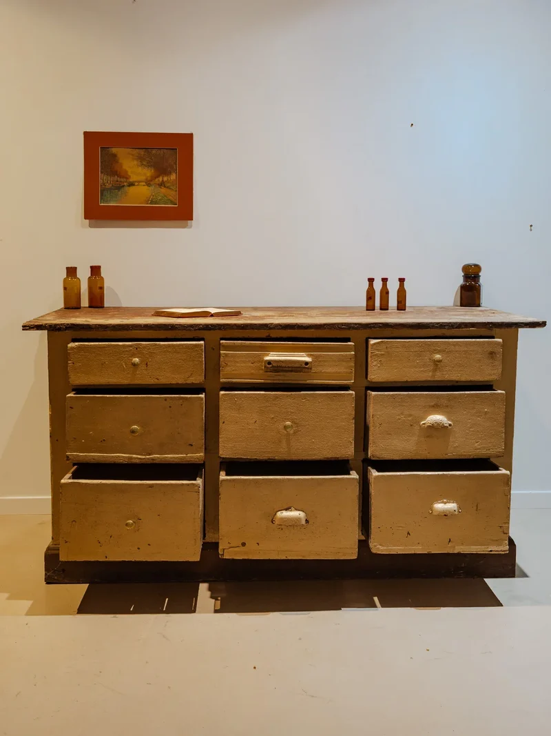 Fernand, le meuble de métier en bois beige N°339
