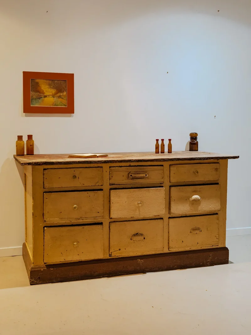 Fernand, le meuble de métier en bois beige N°339