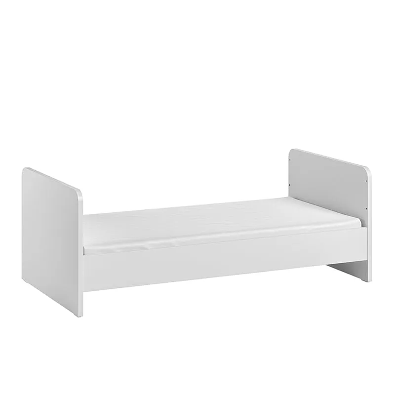 Lit évolutif 70x140 et commode 3 tiroirs Vox Ova Blanc