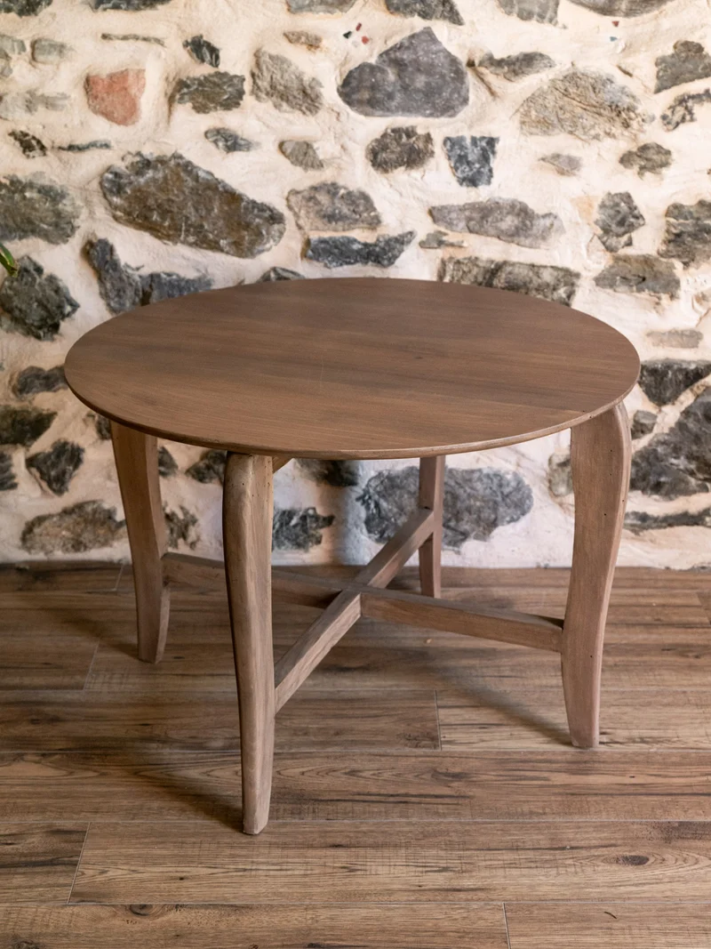 Donna, la table basse cirée en bois massif N°995