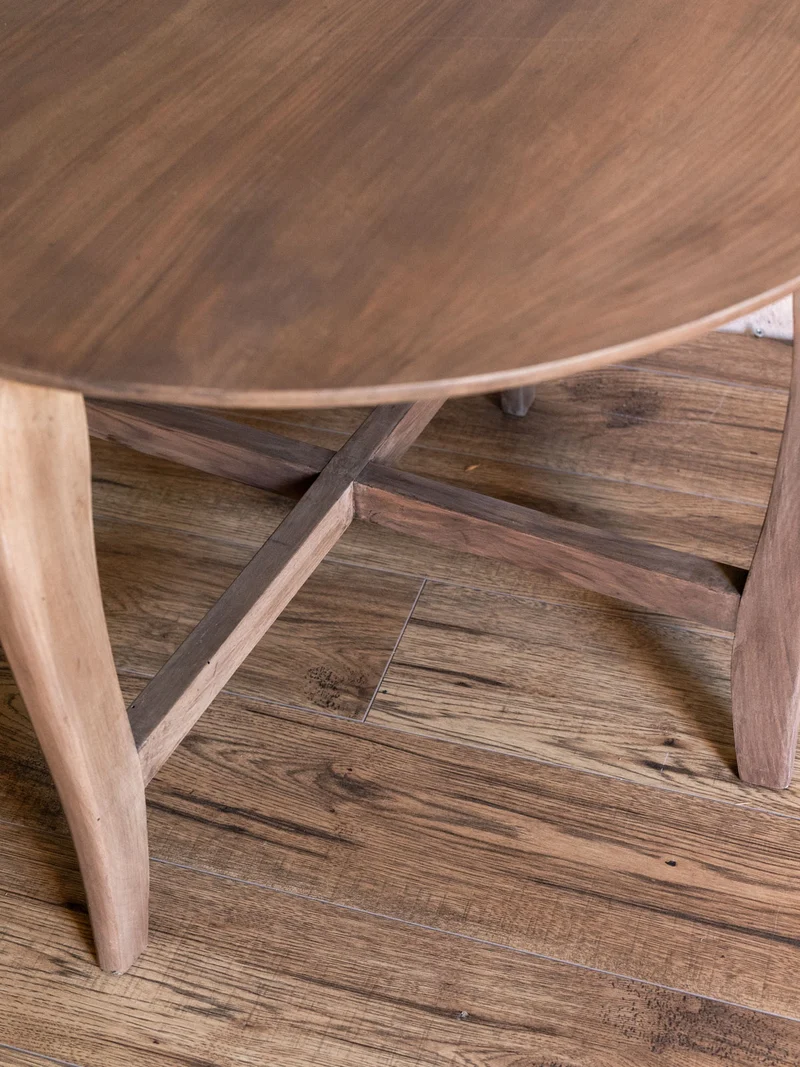Donna, la table basse cirée en bois massif N°995